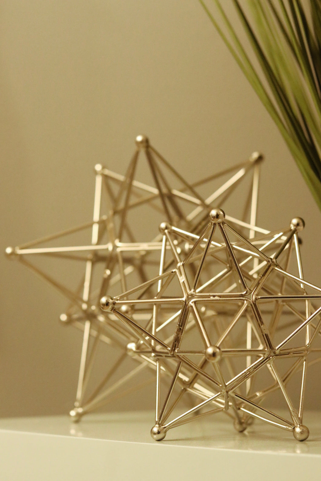 Gold Metal Decorative Spherical Star