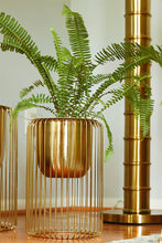 Load image into Gallery viewer, Gold Mini Planters- 2 Set
