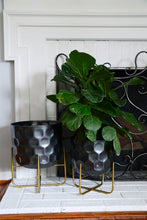 Load image into Gallery viewer, Metal Hammered Planter Set
