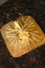 Load image into Gallery viewer, Gold Square Napkin Holder with Lotus Flower
