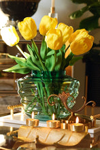 Load image into Gallery viewer, Gold Triple Leaf Tea Light Holder
