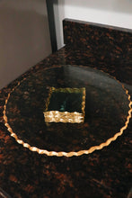 Load image into Gallery viewer, Stacked Glass Cake Stand with Gold Edge
